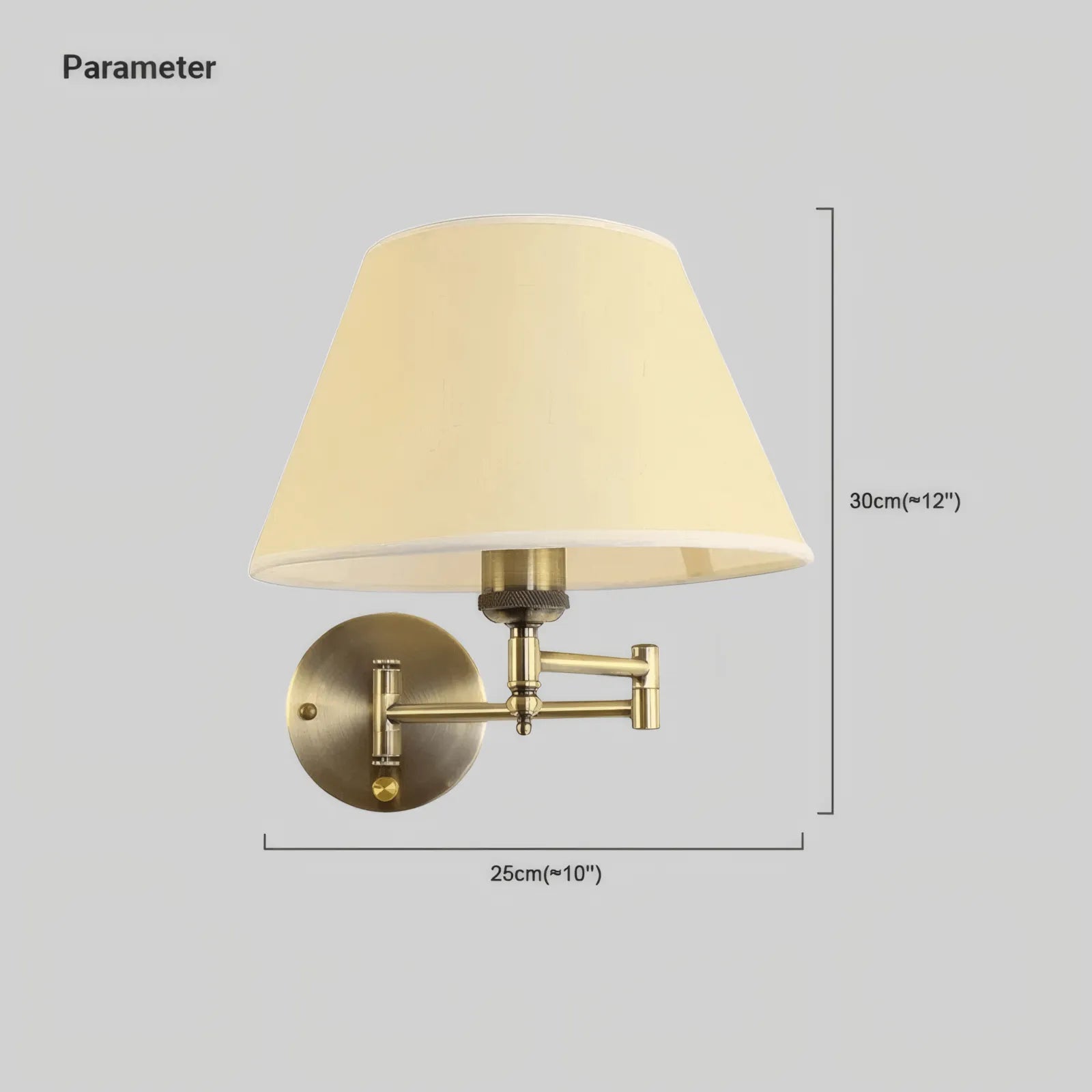 Vintage Wandleuchte Stoff Weiß Schlafzimmer