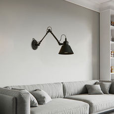 Modern Wandlampe Metall Schwarz Wohnzimmer