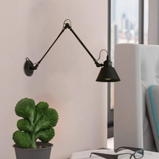 Modern Wandlampe Metall Schwarz Wohnzimmer