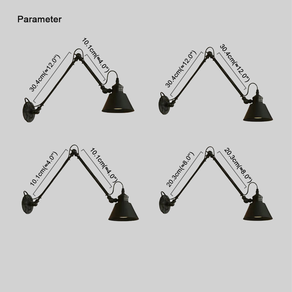 Modern Wandlampe Metall Schwarz Wohnzimmer