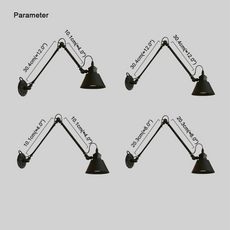 Modern Wandlampe Metall Schwarz Wohnzimmer