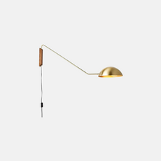 Industriell Wandleuchte LED Kappenförmig Metall Gold Wohnzimmer