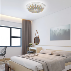 Weiß Deckenleuchte eignet sich für das Schlafzimmer.
