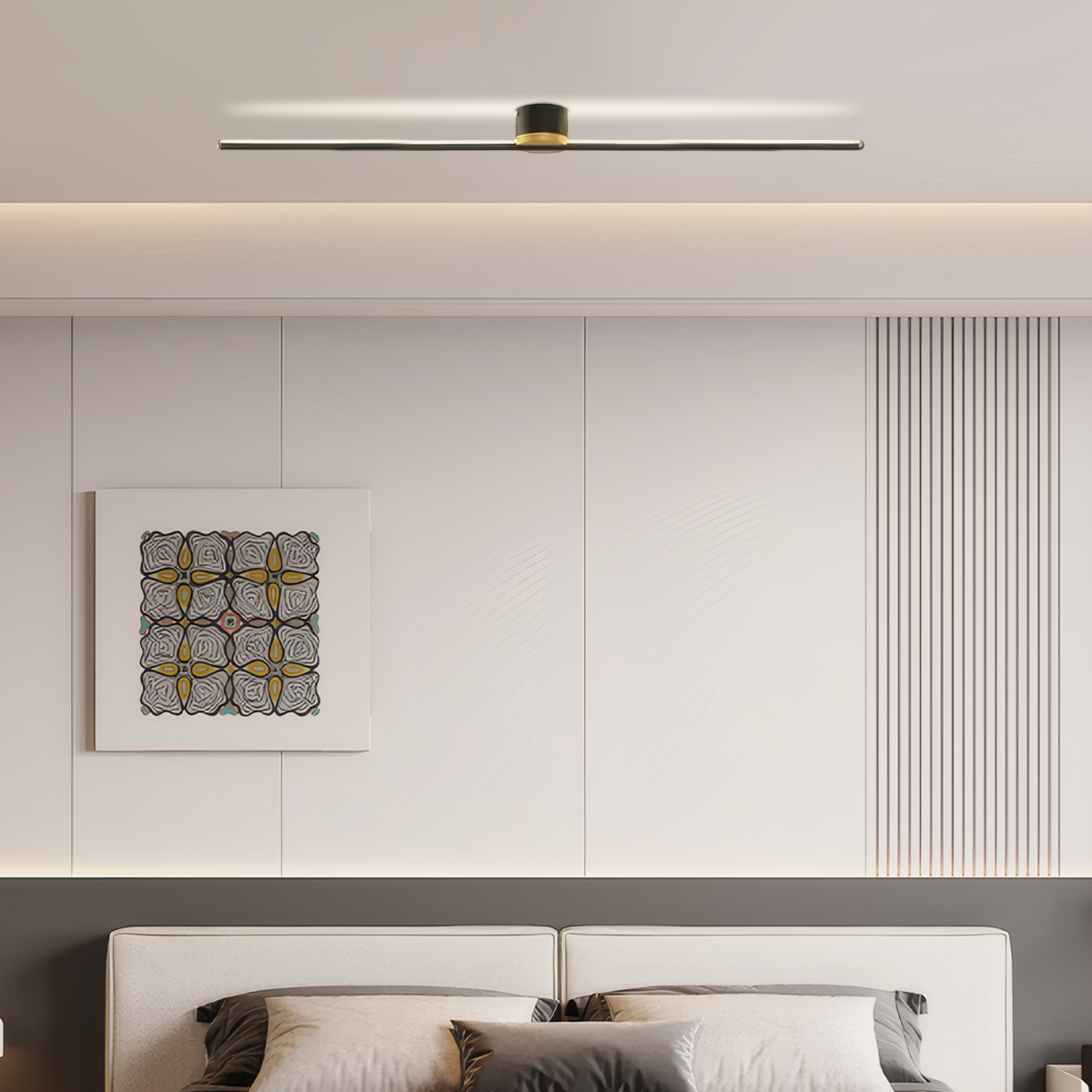 Minimalistische LED-Deckenleuchte-L80cm-B Aufwärtslicht