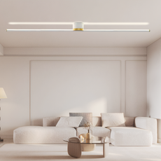 Minimalistische LED-Deckenleuchte - verleiht Ihrem Wohnzimmer heller L121cm-B-Aufwärtslicht