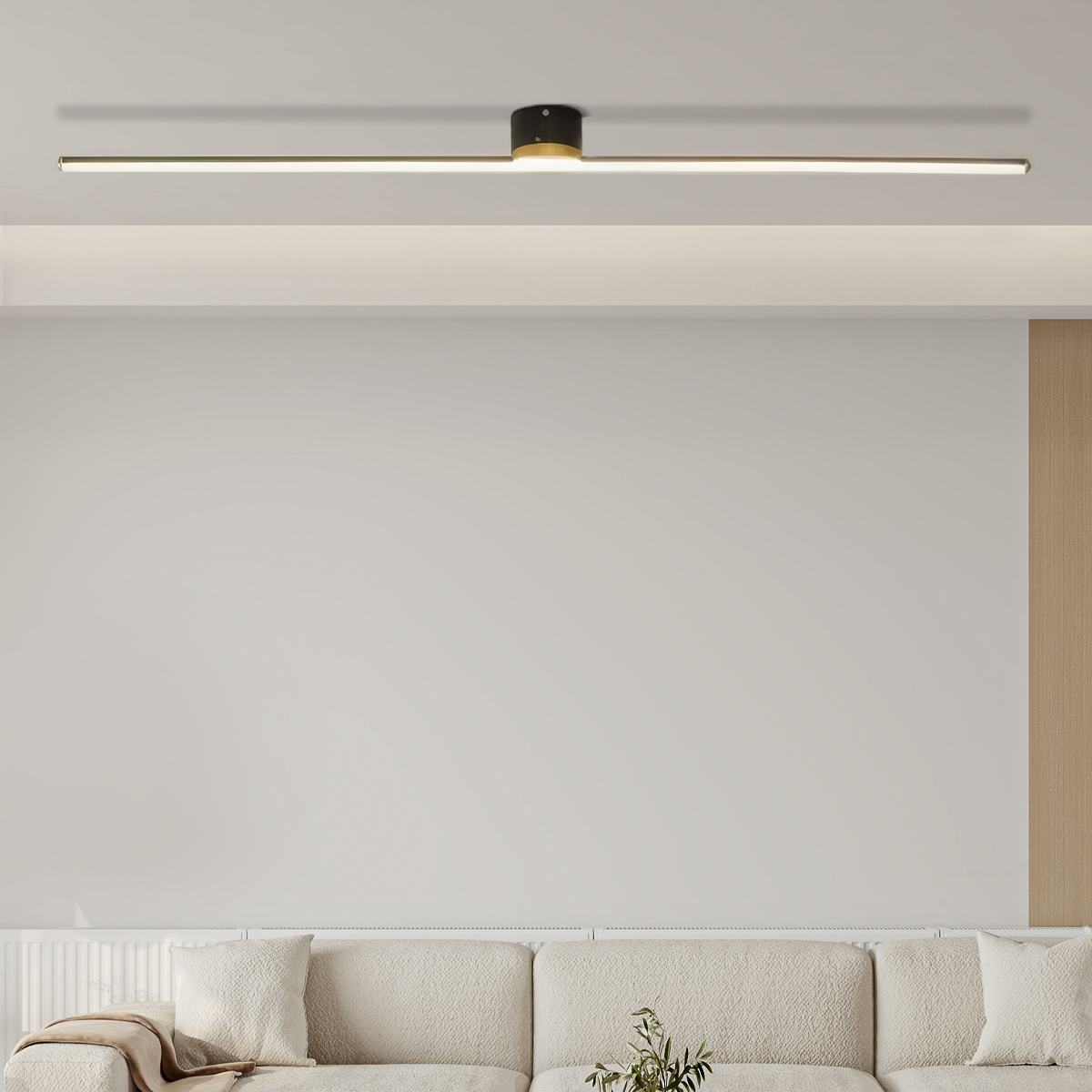 Minimalistische LED-Deckenleuchte-L121cm-A Abwärtslicht