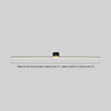 Maßzeichnung der minimalistische LED-Deckenleuchte