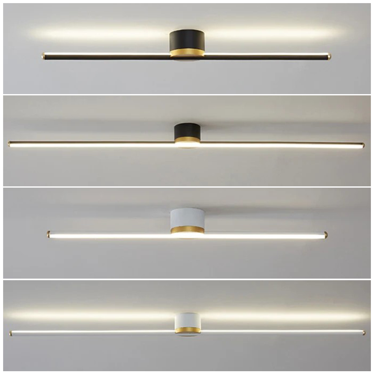 Minimalistische LED-Deckenleuchte - 2 verschiedene Stile und Farben