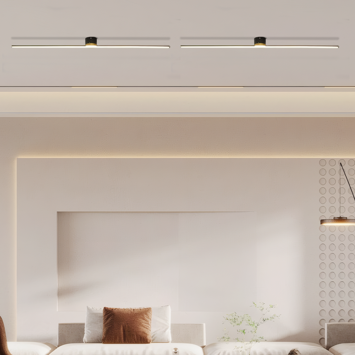 Minimalistische LED-Deckenleuchte-L61cm-A Abwärtslicht