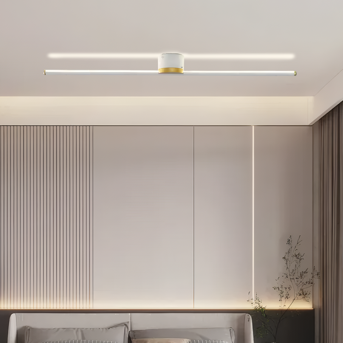 Minimalistische LED-Deckenleuchte mit zuverlässige Qualität L80cm-B-Aufwärtslicht