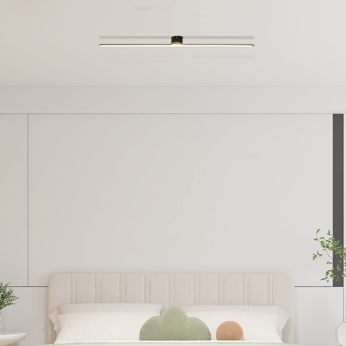 Minimalistische LED-Deckenleuchte-L80cm-A Abwärtslicht