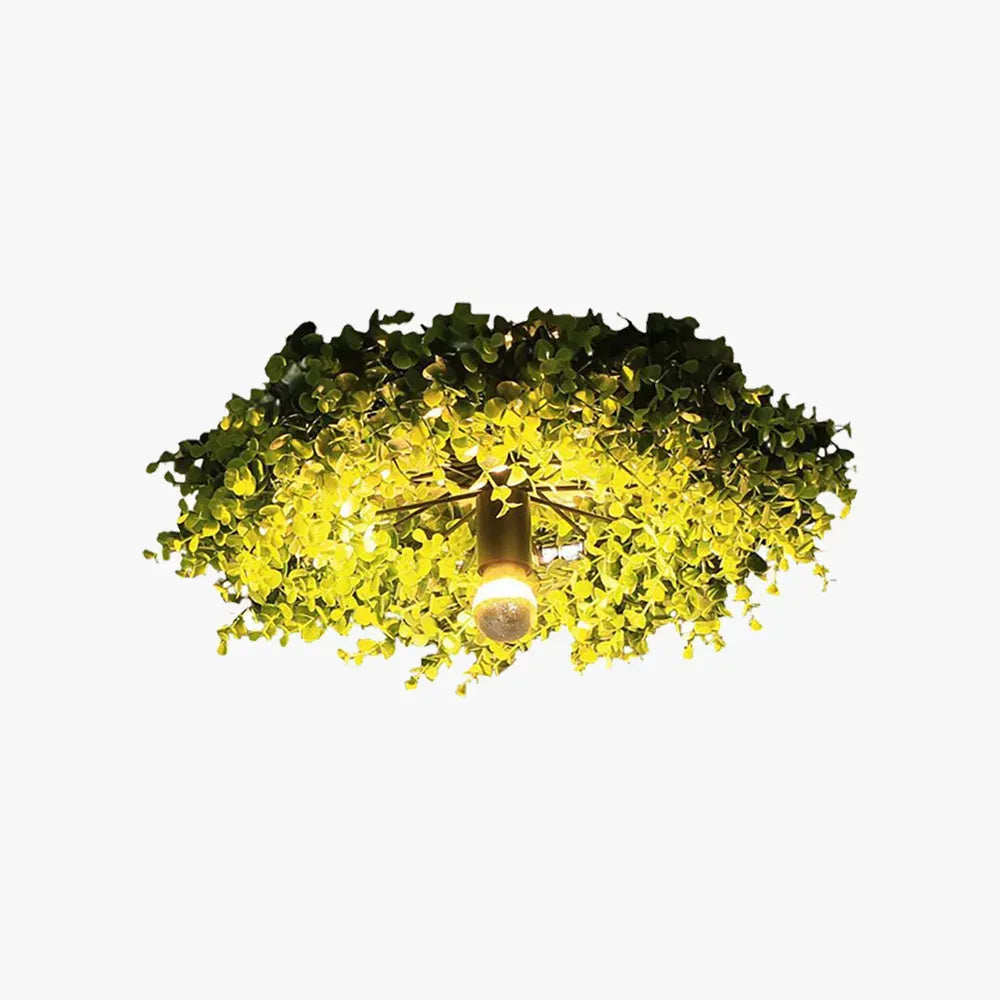 Bauernhaus Deckenleuchte LED Metall Grün Wohnzimmer