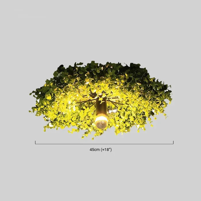 Bauernhaus Deckenleuchte LED Metall Grün Wohnzimmer
