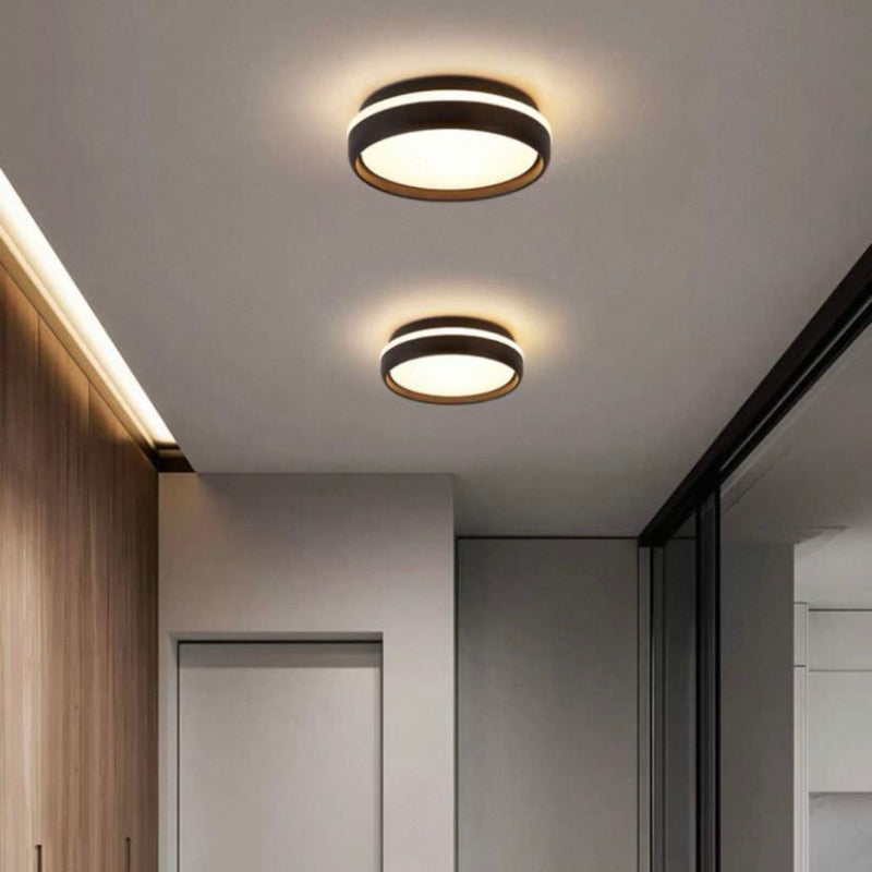 Modern Deckenleuchte Metall Schwarz/Grau Schlafzimmer