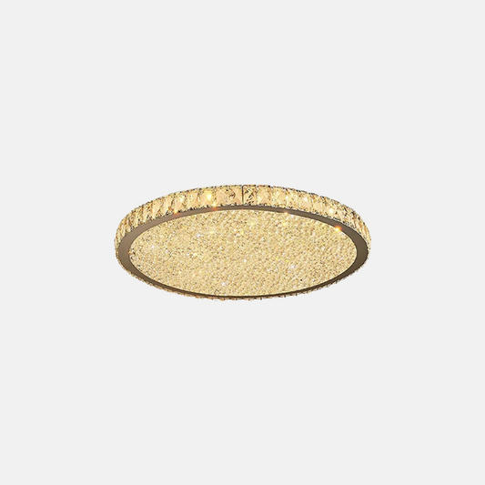 Goldene Deckenleuchte, geeignet für das Wohnzimmer