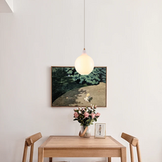 Weiße Glas Pendelleuchte, geeignet für Esszimmer