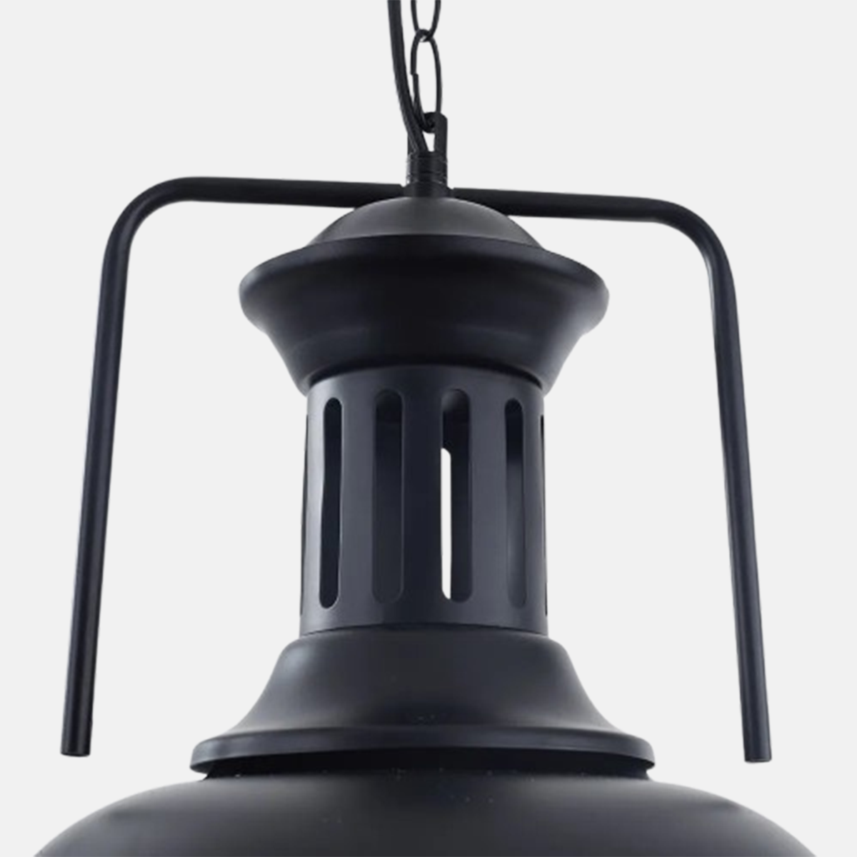 Vintage Pendelleuchte LED  Schwarz Metall Esszimmmer 