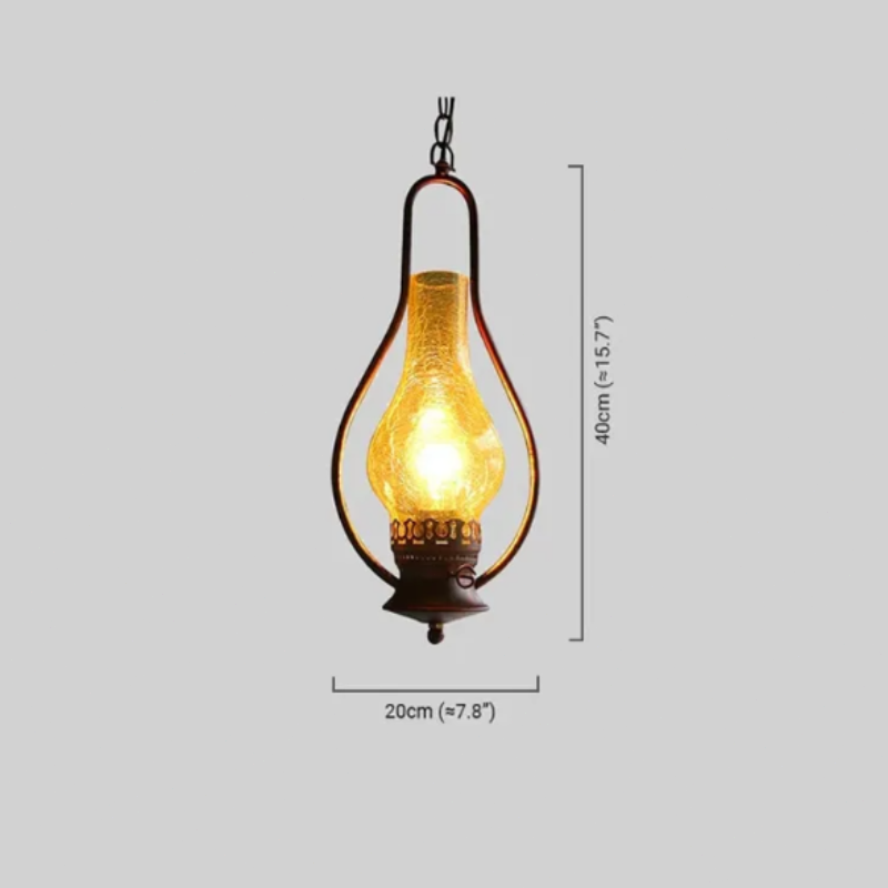 Vintage Pendelleuchte Metall  Kupfer Wohnzimmer