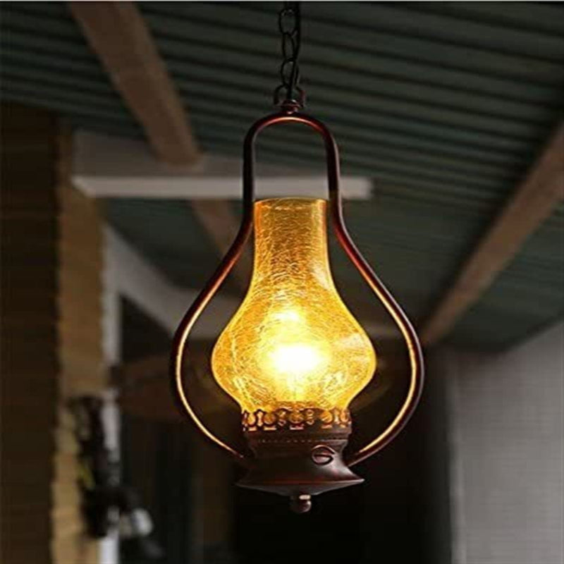 Vintage Pendelleuchte Metall  Kupfer Wohnzimmer