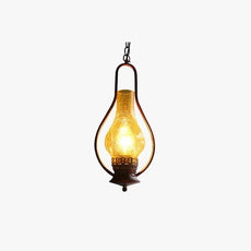 Vintage Pendelleuchte Metall  Kupfer Wohnzimmer