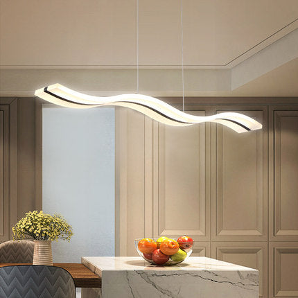 Minimalistisch Pendelleuchte Acryl Weiß Esszimmer