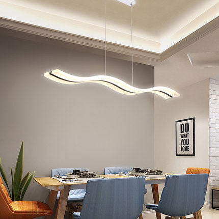 Minimalistisch Pendelleuchte Acryl Weiß Esszimmer