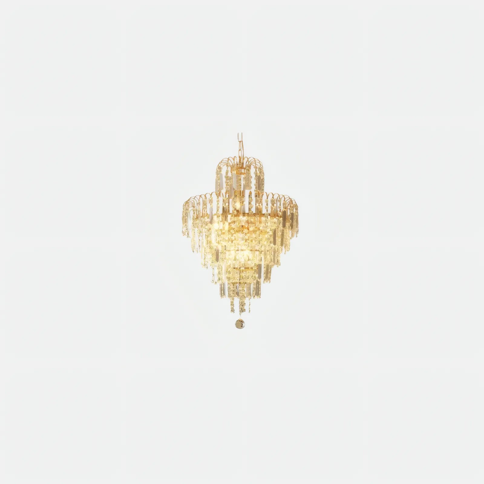 Royal Pendelleuchte Kristall Gold Wohnzimmer