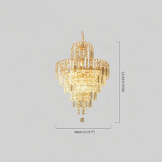 Royal Pendelleuchte Kristall Gold Wohnzimmer