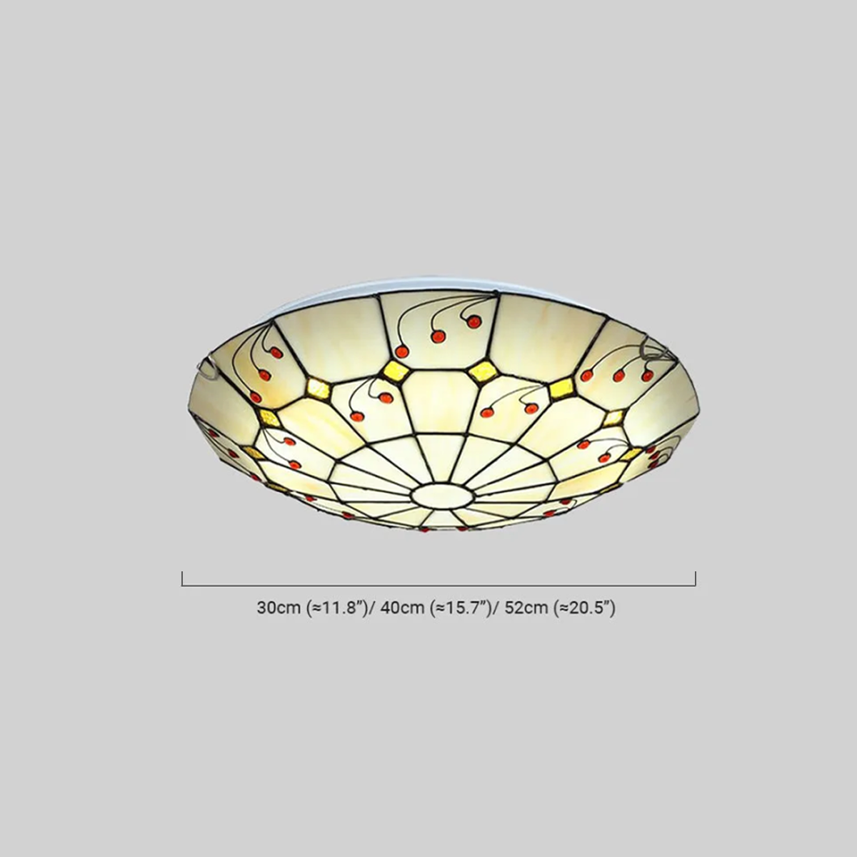 Vintage Deckenleuchte LED Rund Gold Glas Wohnzimmer