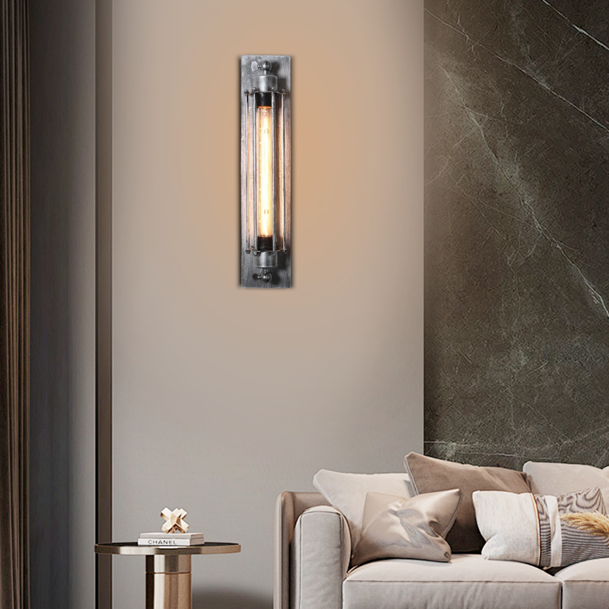 Industrielle Wandleuchte LED Metall Zylinder Wohn/Schlafzimmer/Treppenhaus