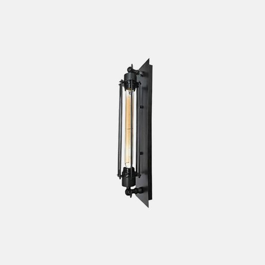 Industrielle Wandleuchte LED Metall Zylinder Schwarz Wohn/Schlafzimmer/Treppenhaus
