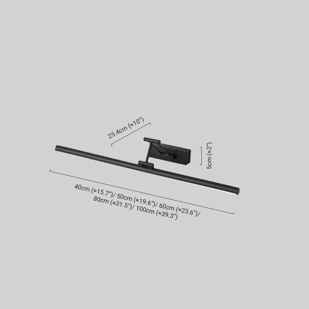 Modern Wandlampe LED Metall Linear Schwarz Badzimmer