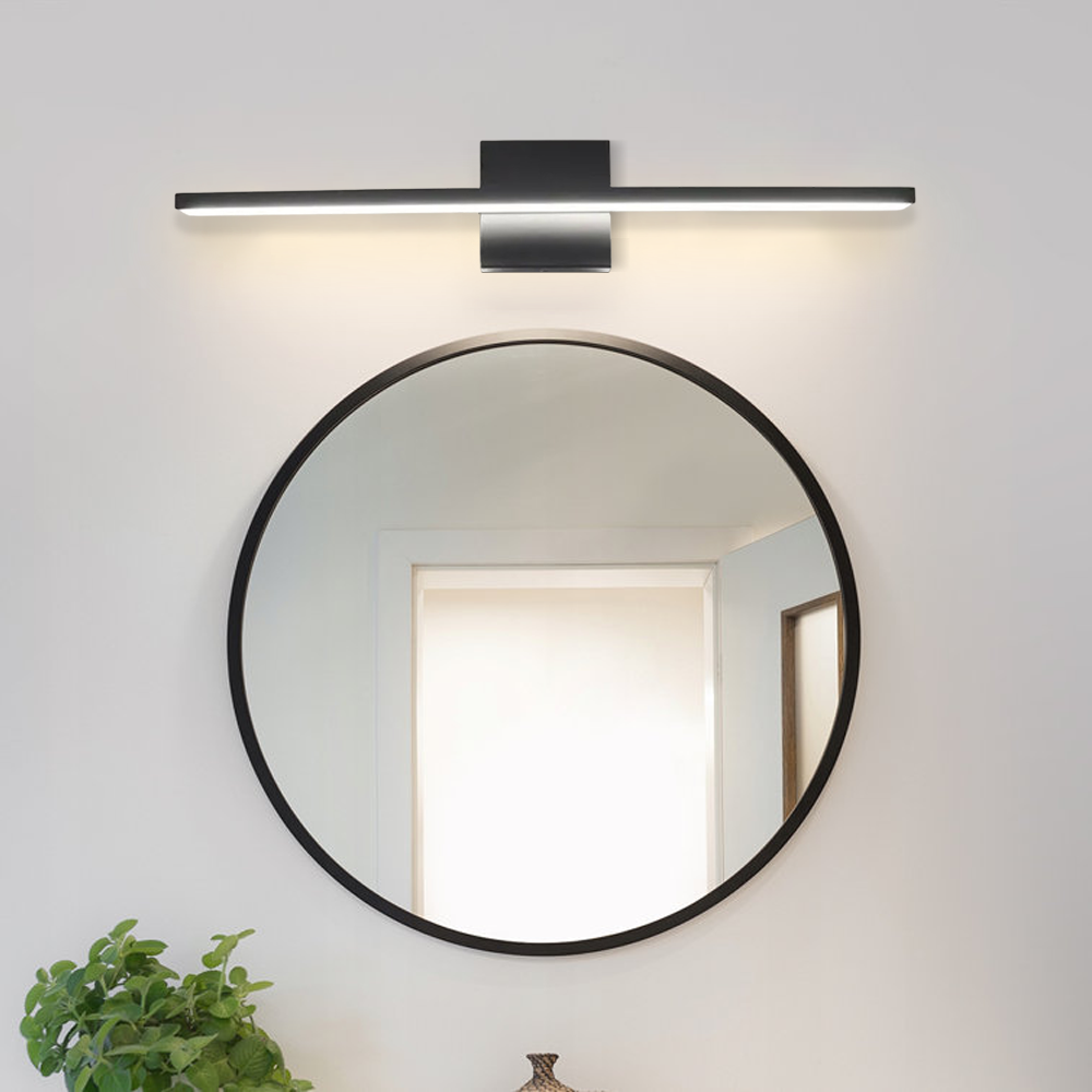 Minimalistisch Wandlampe LED Linear Schwarz Acryl Schlafzimmer