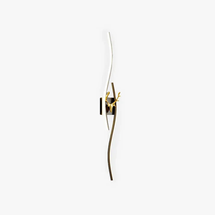 Modern Wandlampe Metall Schwarz/Gold Esszimmer