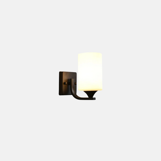 Modern Wandlampe LED Glas Zylindrisch Schwarz
