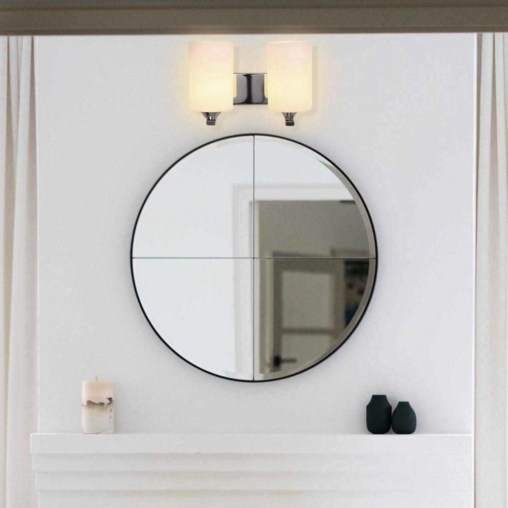 Moderne LED-Wandlampe mit 2 Lichter - ideal als Spiegelbeleuchtung