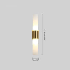 Modern Wandleuchte Acryl Gold Wohnzimmer