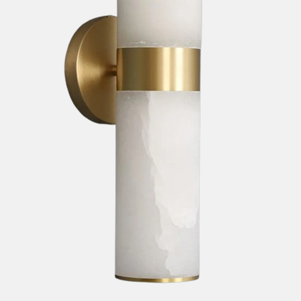 Minimalistisch Wandlampe LED Zylindrisch Gold Metall 