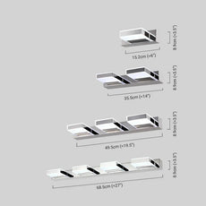 Modern Wandlampe Acryl Silber Badezimmer