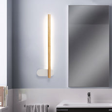 Modern Wandleuchte Holz Naturholz Wohnzimmer