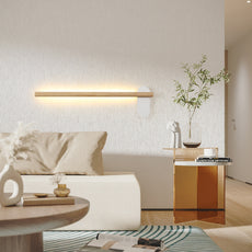 Modern Wandleuchte Holz Naturholz Wohnzimmer