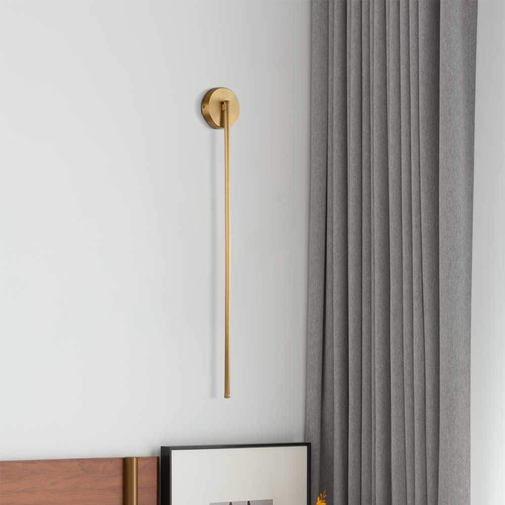 Minimalistisch Wandleuchte LED Linear Gold Metall Bade/Schlafzimmer