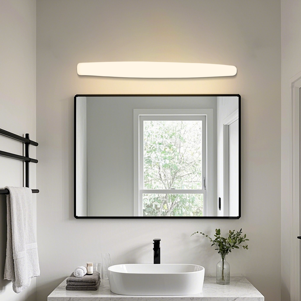 Minimalistisch Wandlampe LED Acryl Linear Weiß Badezimmer