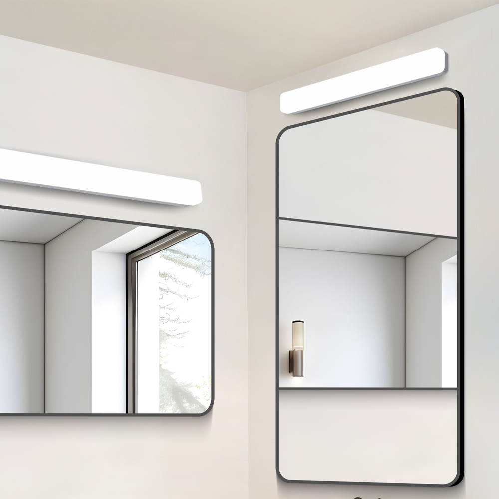 Moderne Wandleuchte Weiß Acryl Rechteckig Badezimmer
