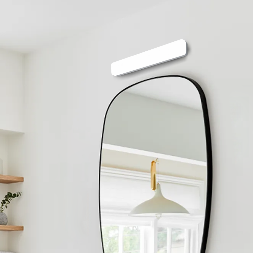 Moderne Wandleuchte Weiß Acryl Rechteckig Badezimmer