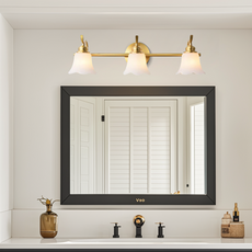 Royal Wandleuchte LED Blumenförmig Weiß/Gold Badezimmer