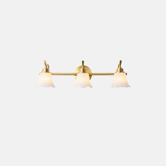 Royal Wandleuchte LED Blumenförmig Weiß/Gold Badezimmer