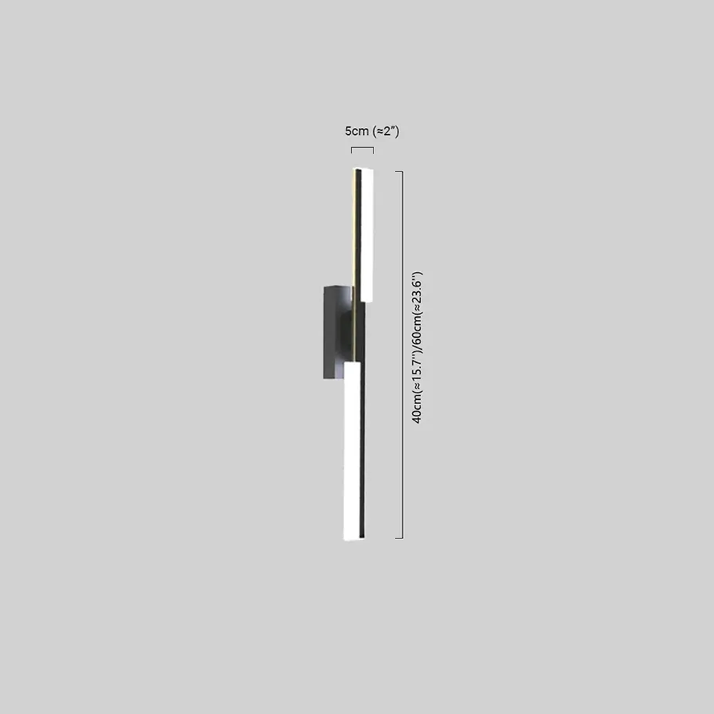 Minimalistisch Wandlampe Metall Schwarz/Gold Wohnzimmer