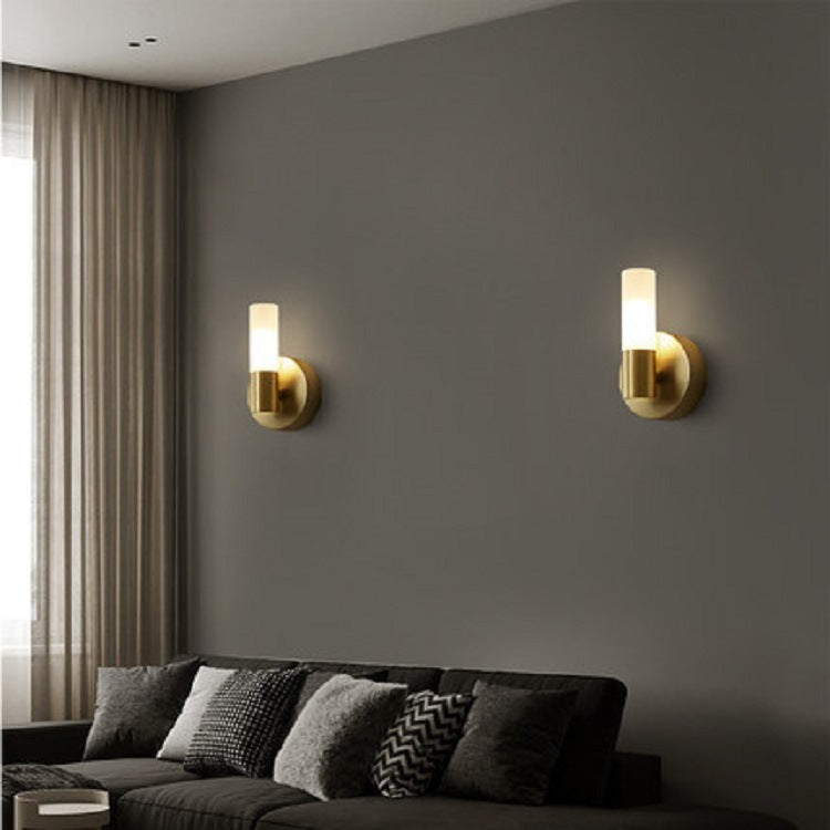 Vintage Wandlampe Metall Gold Schlafzimmer