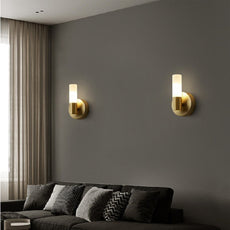 Vintage Wandlampe Metall Gold Schlafzimmer